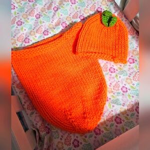 Crochet Baby photo outfit Pumpkin